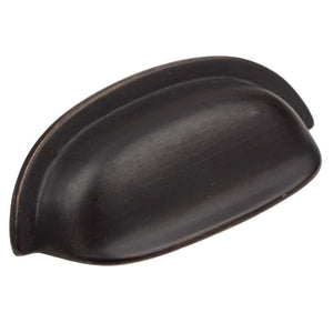 63.5mm (2.5") Center to Center Oil Rubbed Bronze Classic Bin Pull Cabinet Hardware Cup Handle