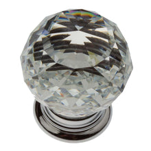 Load image into Gallery viewer, 32mm (1.25&quot;) Polished Chrome Base Classic Crystal Cabinet Knob
