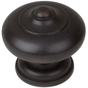 38mm (1.5") Matte Black Mushroom Ring Cabinet Knob