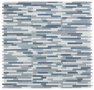 Elysium Tiles Rain Blue 11.75" x 12" Mosaic Tile