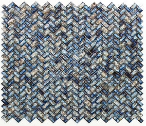 Elysium Tiles Tango Ocean 9.5" x 11" Mosaic Tile
