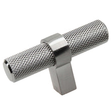 Load image into Gallery viewer, 57mm (2.25&quot;) Satin Nickel Knurled European Steel Cabinet T-Bar Knob

