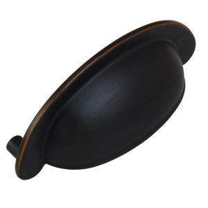 63.5mm (2.5") Center to Center Oil Rubbed Bronze Classics Bin Pull Cabinet Hardware Cup Handle