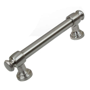 95mm (3.75") Center to Center Matte Black Classic Euro Bar Pull Cabinet Hardware Handle