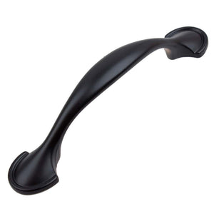 76mm (3") Center to Center Matte Black Classic Arch Pull Cabinet Hardware Handle