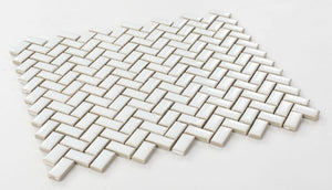 Elysium Tiles Tango White 11.25" x 12.75" Mosaic Tile