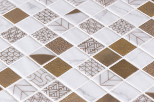 Elysium Tiles Rif Lite Alexandria Malla 12.25" x 12.25" Mosaic Tile