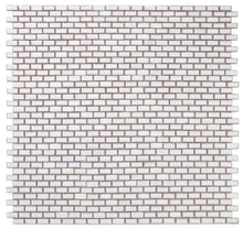 Load image into Gallery viewer, Elysium Tiles Brick Fancy White 11.75&quot; x 11.75&quot; Mosaic Tile
