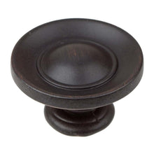 Load image into Gallery viewer, 25.5 mm (1&quot;) Matte Black Small Classic Round Ring Button Cabinet Knob
