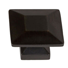 Load image into Gallery viewer, 35mm (1.375&quot;) Matte Black Modern Square Cabinet Knob

