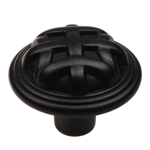 32mm (1.25") Oil Rubbed Bronze Round Braided Cabinet Knob