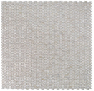 Elysium Tiles Pearl White Arrow 12" x 12" Mosaic Tile