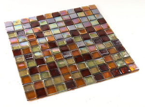 Elysium Tiles Laguna Wine Square 11.75" x 11.75" Mosaic Tile