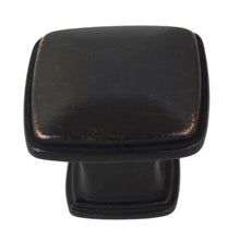 Load image into Gallery viewer, 32mm (1.25&quot;) Matte Black Square Decorative Cabinet Knob
