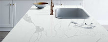 Load image into Gallery viewer, Raphael Stone Calacatta Miel Polished 122&quot; x 63&quot; Quartz Slab
