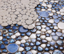 Load image into Gallery viewer, Elysium Tiles Growing Royal Blue 11.5&quot; x 11.5&quot; Mosaic Tile
