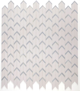 Elysium Tiles Arrow Ocean 12" x 12.75" Mosaic Tile