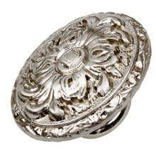 Load image into Gallery viewer, 51mm (2&quot;) Brushed Pewter Old World Ornate Oval Cabinet Knob
