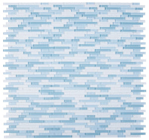 Elysium Tiles Rain Iris 11.75" x 12" Mosaic Tile