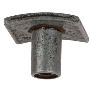25.5 mm (1") Antique Silver Square Spiral Cabinet Knob