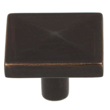 Load image into Gallery viewer, 32mm (1.25&quot;) Satin Nickel Classic Square Pyramid Cabinet Knob
