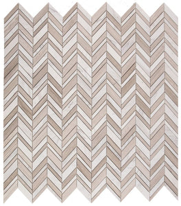 Elysium Tiles Chevron Shadow Loft 11.75" x 12" Mosaic Tile