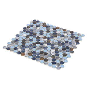 Elysium Tiles Penny Round Beach 11.5" x 12.25" Mosaic Tile