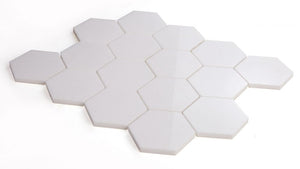 Elysium Tiles Hexagon Thassos Polished 10.25" x 11.75" Mosaic Tile