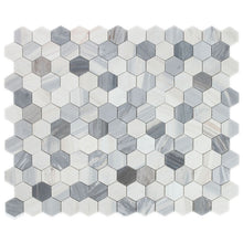 Load image into Gallery viewer, Elysium Tiles Hexagon Italian Blue 10.25&quot; x 11.75&quot; Mosaic Tile

