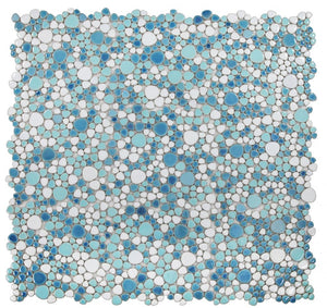 Elysium Tiles Growing Jewel Iris 11.5" x 11.5" Mosaic Tile