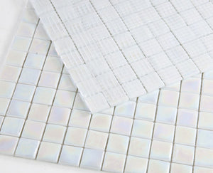 Elysium Tiles Laguna White Square 11.75" x 11.75" Mosaic Tile