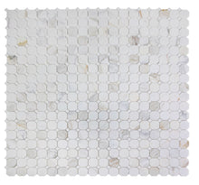 Load image into Gallery viewer, Elysium Tiles Octagon Calacatta Gold 11.75&quot; x 11.75&quot; Mosaic Tile
