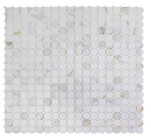 Elysium Tiles Octagon Calacatta Gold 11.75" x 11.75" Mosaic Tile