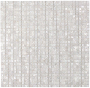 Elysium Tiles Pearl White Square 11.75" x 11.75" Mosaic Tile