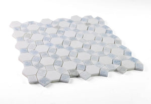 Elysium Tiles Aether Crystal Ocean 11.5" x 12" Mosaic Tile