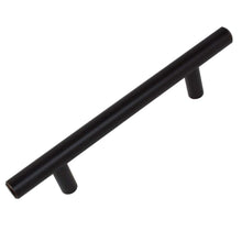 Load image into Gallery viewer, 95mm (3.75&quot;) Center to Center Matte Black Modern Cabinet Hardware Handle
