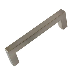 95mm (3.75") Center to Center Matte Black Solid Square Bar Pull Cabinet Hardware Handle