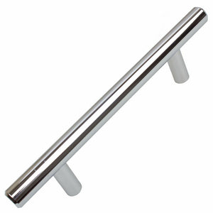 95mm (3.75") Center to Center Polished Chrome Modern Cabinet Hardware Handle