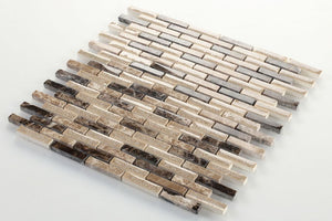 Elysium Tiles Cappuccino 11.75" x 12" Mosaic Tile