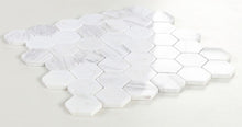 Load image into Gallery viewer, Elysium Tiles Hexagon White 11.75&quot; x 11.75&quot; Mosaic Tile
