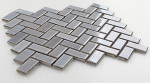 Elysium Tiles Tango Grey 9.5" x 11" Mosaic Tile