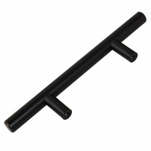 76mm (3") Center to Center Oil Rubbed Bronze Modern Solid Steel Cabinet Hardware Handle