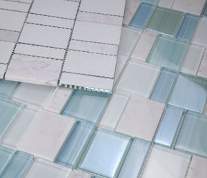 Elysium Tiles Prime Blue New 11.75" x 11.75" Mosaic Tile