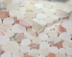 Elysium Tiles Aphrodite Pink 12" x 12" Mosaic Tile