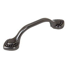 Load image into Gallery viewer, 76mm (3&quot;) Center to Center Matte Black Beaded Spade Pull Cabinet Hardware Handle

