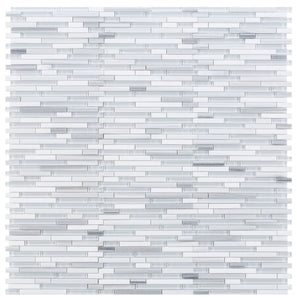 Elysium Tiles Linear Montage Light 11.75" x 12" Mosaic Tile