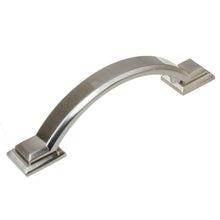 Load image into Gallery viewer, 76mm (3&quot;) Center to Center Brushed Pewter Arched Square Pull Cabinet Hardware Handle

