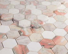 Load image into Gallery viewer, Elysium Tiles Hexagon Rose 11.75&quot; x 12&quot; Mosaic Tile
