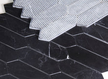 Load image into Gallery viewer, Elysium Tiles Elongated Hex Marquina 11.75&quot; x 15&quot; Mosaic Tile
