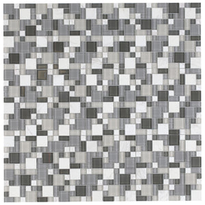 Elysium Tiles Sea 11.75" x 11.75" Mosaic Tile